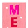 59" Pink And White Solid Wood Merry & Bright Christmas Snow Scene Porch Sign