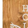 47" Green Natural And White Solid Wood Happy Holidays Christmas Christmas Trees Porch Sign