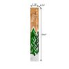 59" Green Natural And White Solid Wood Happy Holidays Christmas Christmas Trees Porch Sign