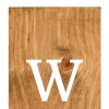 59" Green Natural And White Solid Wood Welcome Porch Sign