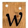 59" Black Natural And White Solid Wood Welcome Porch Sign