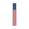 59" Red White And Blue Stars And Stripes Solid Wood Porch Sign