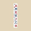 47" Red White And Blue Solid Wood God Bless America Porch Sign