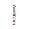 59" Red White And Blue Solid Wood God Bless America Porch Sign