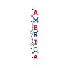 59" Red White And Blue Solid Wood God Bless America Porch Sign