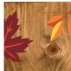 59" Black Natural And Orange Solid Wood Hello Porch Sign