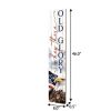 46" Red White And Blue Solid Wood Old Glory Porch Sign