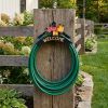 8" Black Yellow And Pink Iron Floral Bouquet Welcome Garden Hose Hanger