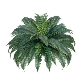 Artificial Ferns 2 Pcs, Natural Spread Diameter 43-47 Inch, Large Hanging Artificial Boston Ferns, Fake Plant Wall Decor with 50 Branches