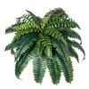 Artificial Ferns 2 Pcs, Natural Spread Diameter 35-39 Inch, Large Hanging Artificial Boston Ferns, Fake Plant Wall Decor with 35 Branches