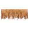 Artificial Thatch Grass Roof, 1.3 x 32.8 ft Mexican Style Tiki Bar Hut Skirt Thatch Roofing Roll, Waterproof & Fire-Resistant