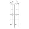 Garden Trellis, 87 x 20 inch Rose Trellis, 2 Packs Garden Flower Rose Trellises with Powder-Coated Finish & Convenient Locking Design