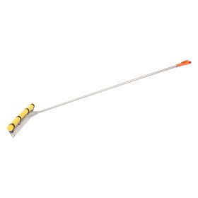 Landscape Rake, 36 inch Wide Head 102 inch Handle, Large Heavy Duty Aluminum Landscaping Leaf Rake Tool, Asphalt Level for Loosening Soil