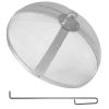 Fire Pit Spark Screen Round 20", Reinforced Heavy Duty Steel Metal Cover, Outdoor Firepit Lid