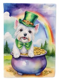 Westie St Patrick's Day Garden Flag Mailbox Flag Decorative Yard Flag Banner Outside Patio Artwork Yard Flower Beds, Garden Size, Multicolor