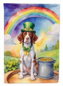 Brittany Spaniel St Patrick's Day Garden Flag Mailbox Flag Decorative Yard Flag Banner Outside Patio Artwork Yard Flower Beds, Garden Size, Multi