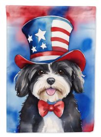 Havanese Patriotic American Garden Flag Mailbox Flag Decorative Yard Flag Banner Outside Patio Artwork Yard Flower Beds, Garden Size, Multicolor