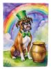 Boxer St Patrick's Day Garden Flag Mailbox Flag Decorative Yard Flag Banner Outside Patio Artwork Yard Flower Beds, Garden Size, Multicolor
