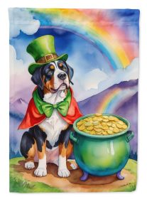 Greater Swiss Mountain Dog St Patrick's Day Garden Flag Mailbox Flag Decorative Yard Flag Banner Outside Patio Artwork Yard Flower Beds, Garden Size