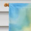 Kansas Sunflowers in Watercolor House Flag Large Porch Sleeve Pole Decorative Outside Yard Banner Artwork Wall Hanging, Polyester, House Size