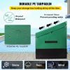 Outdoor Storage Box, 100 Gallon Waterproof PE Tarpaulin Deck Box with Galvanized Frame, All-Weather Protection & Portable, for Camping, Garden
