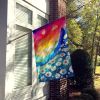 Daisies in Color House Flag Large Porch Sleeve Pole Decorative Outside Yard Banner Artwork Wall Hanging, Polyester, House Size, Multicolor