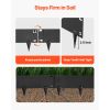 Galvanized Steel Landscape Edging, 6-Pack 40 x 8.15 Inch Metal Edging for Landscaping with Gloves, Easy-to-Install