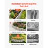 Faux Stone Landscape Edging, 47.2 x 9 in Realistic Lawn Edging, Flexible Brick-Sized Garden Edging Border with Anchoring Spikes