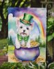 Westie St Patrick's Day Garden Flag Mailbox Flag Decorative Yard Flag Banner Outside Patio Artwork Yard Flower Beds, Garden Size, Multicolor