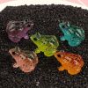 Out20pcs Vibrant Mixed Color Luminous Resin Frog Figurines - Decorative DIY Crafts for Home, Fairy Garden, Micro Landscape