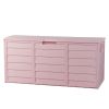 75gal 280L Outdoor Garden Plastic Storage Deck Box Chest Tools Cushions Toys Lockable Seat