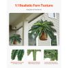 Artificial Ferns 2 Pcs, Natural Spread Diameter 35-39 Inch, Large Hanging Artificial Boston Ferns, Fake Plant Wall Decor with 35 Branches