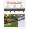 Galvanized Steel Landscape Edging, 6-Pack 40 x 8.15 Inch Metal Edging for Landscaping with Gloves, Easy-to-Install