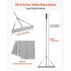 Landscape Rake, 60 inch Handle 20 inch Wide Head, Large Heavy Duty Aluminum Landscaping Level, Asphalt Rake Tool for Asphalt & Land Leveling