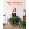 Artificial Ferns 2 Pcs, Natural Spread Diameter 43-47 Inch, Large Hanging Artificial Boston Ferns, Fake Plant Wall Decor with 50 Branches