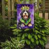Bernedoodle King of Mardi Gras Garden Flag Mailbox Flag Decorative Yard Flag Banner Outside Patio Artwork Yard Flower Beds, Garden Size, Multicolor
