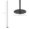 String Light Poles for Outside Hanging, Steel Lighting Stand for Patio Backyard Deck Wedding Party, 10FT, 2 Pack