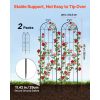 Garden Trellis, 87 x 20 inch Rose Trellis, 2 Packs Garden Flower Rose Trellises with Powder-Coated Finish & Convenient Locking Design