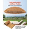 Artificial Thatch Grass Roof, 1.3 x 32.8 ft Mexican Style Tiki Bar Hut Skirt Thatch Roofing Roll, Waterproof & Fire-Resistant