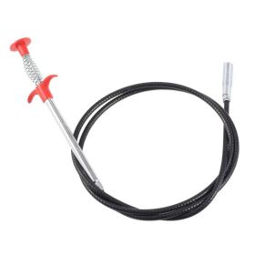 60cm Pipe Grabber, New Flexible Grabber Claw Pick Up Reacher Tool With 4 Claws Bendable Hose Pickup Reaching Assist Tool For Litter Pick, Sink, D (Option: black)