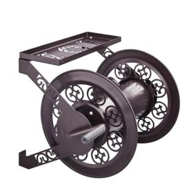 3 Or 4 INCHx173FT Iron Garden Wall Mount Garden Hose Reel (Option: Defaulttitle)