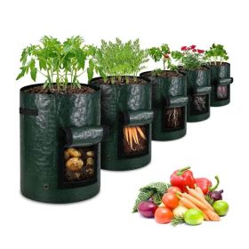 Green Planter Bags for Potato Vegetables Outdoor (Type: 7 Gallon, Color: green)
