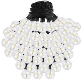 50FT Decorative Globe String Lights Outdoor Indoor 25Pcs Bulb Light Strings Fairy String Lamps for Garden Lawn Patio Cafe Party (Option: StringLight50FTUK)